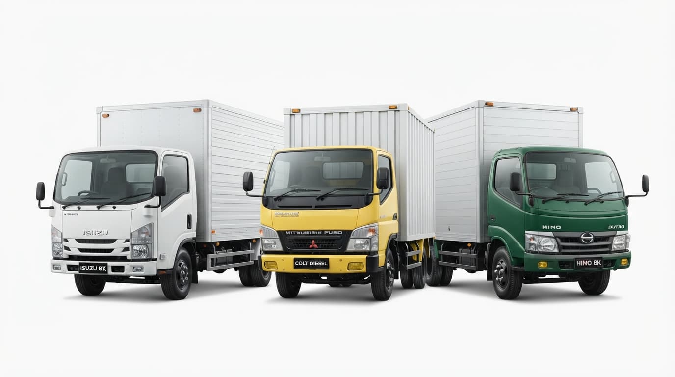 Contoh mobil box untuk distribusi logistik